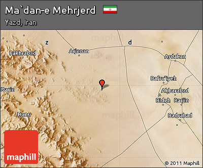 Satellite Map of Ma`dan-e Mehrjerd
