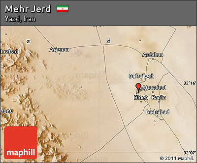 Satellite Map of Mehr Jerd