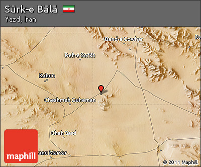 Satellite Map of Sūrk-e Bālā