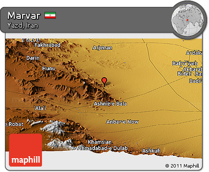 Physical Panoramic Map of Marvar