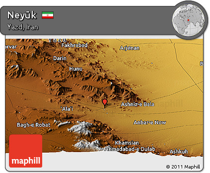 Physical Panoramic Map of Neyūk