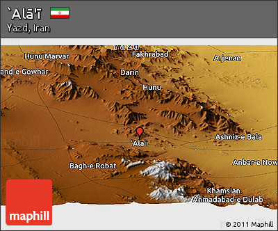 Physical Panoramic Map of `Alā'ī