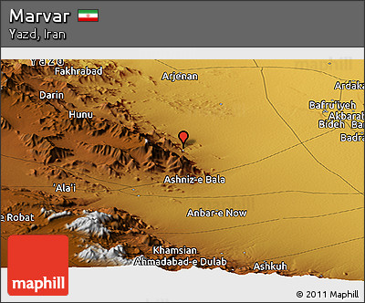 Physical Panoramic Map of Marvar