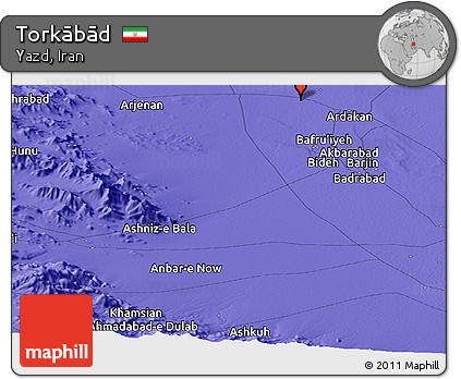 Political Panoramic Map of Torkābād