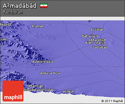 Political Panoramic Map of Aḩmadābād
