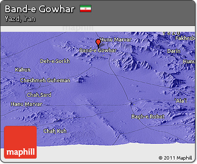 Political Panoramic Map of Band-e Gowhar