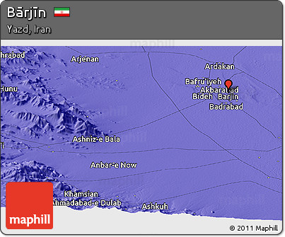 Political Panoramic Map of Bārjīn