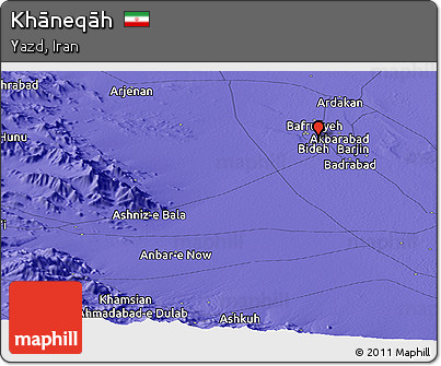 Political Panoramic Map of Khāneqāh