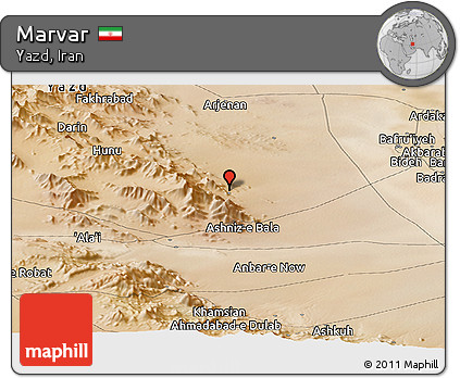 Satellite Panoramic Map of Marvar