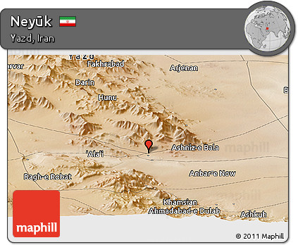 Satellite Panoramic Map of Neyūk