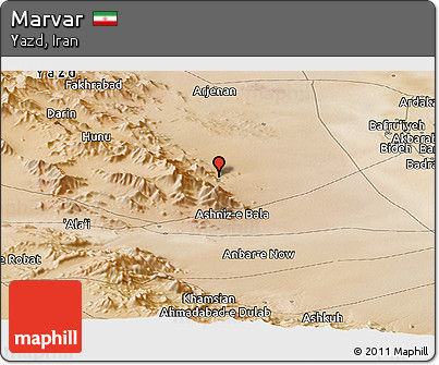 Satellite Panoramic Map of Marvar