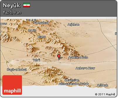 Satellite Panoramic Map of Neyūk