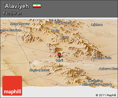 Satellite Panoramic Map of `Alavīyeh