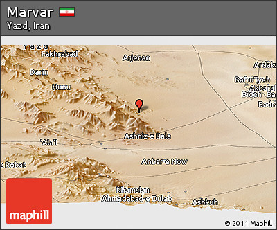 Satellite Panoramic Map of Marvar