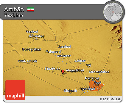 Physical 3D Map of Ambāh