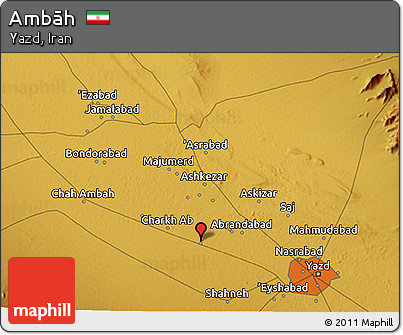 Physical 3D Map of Ambāh