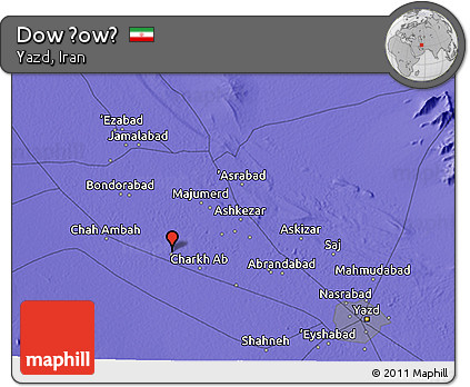 Political 3D Map of Dow Ḩowẕ