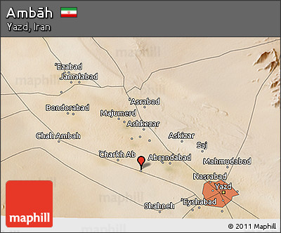 Satellite 3D Map of Ambāh