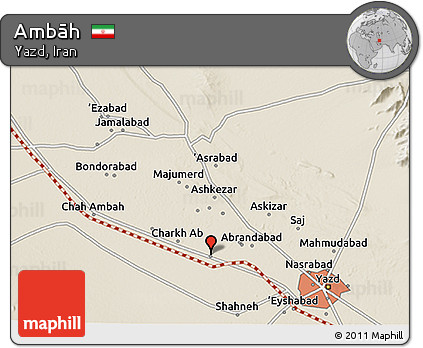 Shaded Relief 3D Map of Ambāh