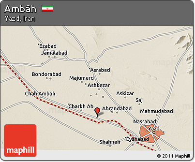 Shaded Relief 3D Map of Ambāh