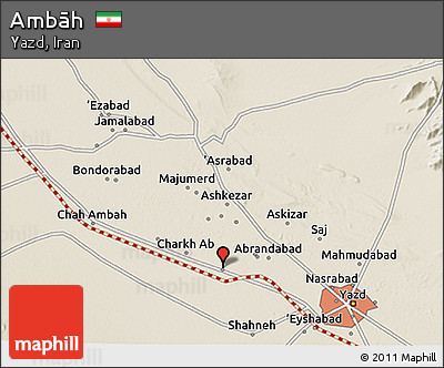 Shaded Relief 3D Map of Ambāh