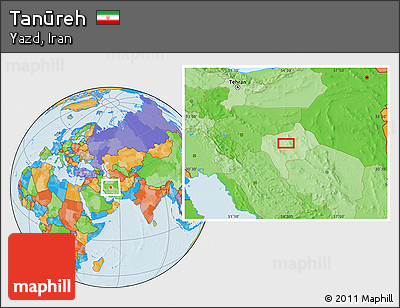 Political Location Map of Tanūreh