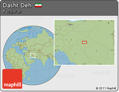 Savanna Style Location Map of Dasht Deh