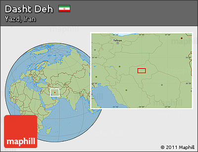 Savanna Style Location Map of Dasht Deh