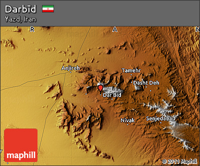 Physical Map of Darbīd