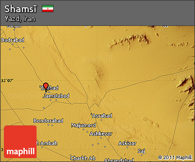 Physical Map of Shamsī