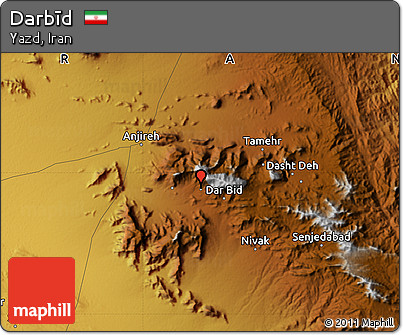 Physical Map of Darbīd