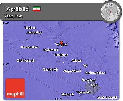 Political Map of `Aşrābād