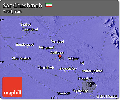 Political Map of Sar Cheshmeh