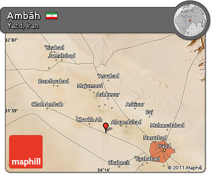 Satellite Map of Ambāh