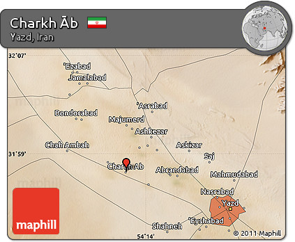 Satellite Map of Charkh Āb