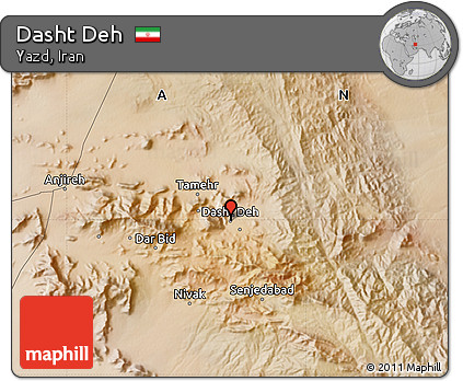 Satellite Map of Dasht Deh