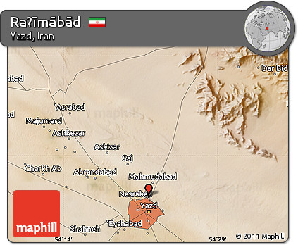 Satellite Map of Raḩīmābād