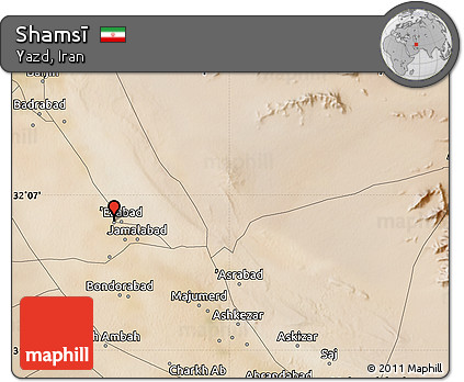 Satellite Map of Shamsī