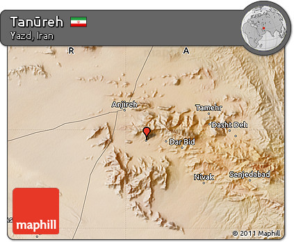 Satellite Map of Tanūreh