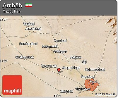 Satellite Map of Ambāh