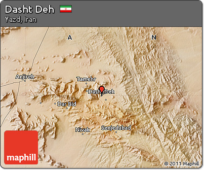 Satellite Map of Dasht Deh