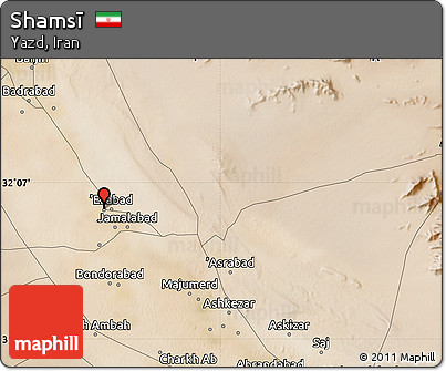 Satellite Map of Shamsī