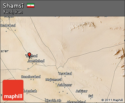 Satellite Map of Shamsī