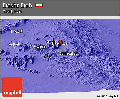Political Panoramic Map of Dasht Deh