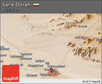 Satellite Panoramic Map of Sar-e Dorāh