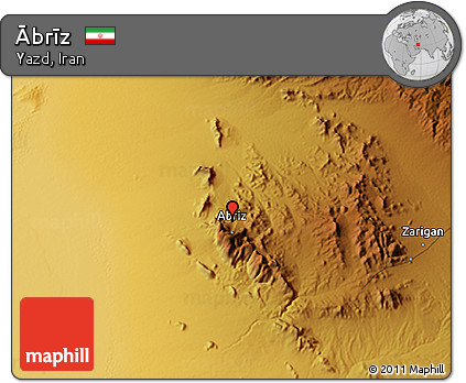 Physical 3D Map of Ābrīz