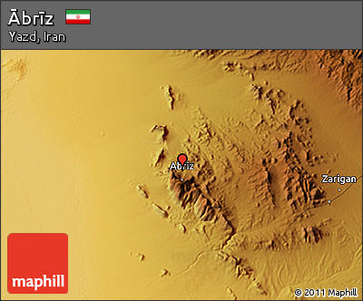 Physical 3D Map of Ābrīz