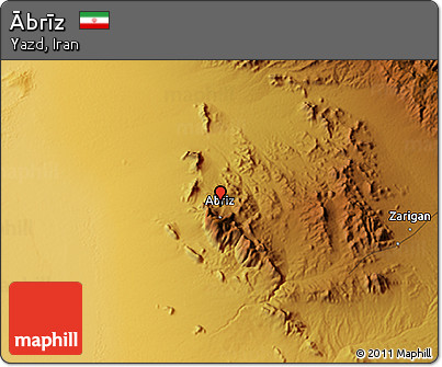 Physical 3D Map of Ābrīz