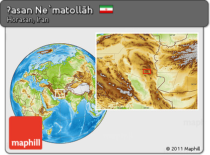 Physical Location Map of Ḩasan Ne`matollāh
