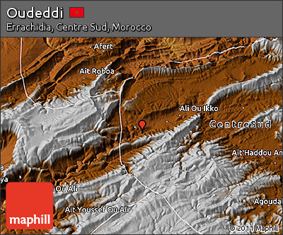 Physical 3D Map of Oudeddi